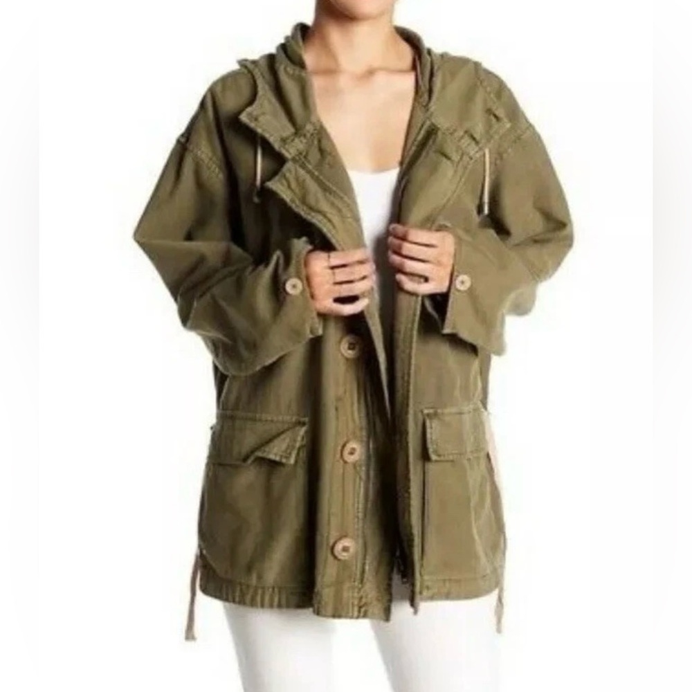 Free People • Joshua Tree Utility Jacket • Military Moss • Size Small